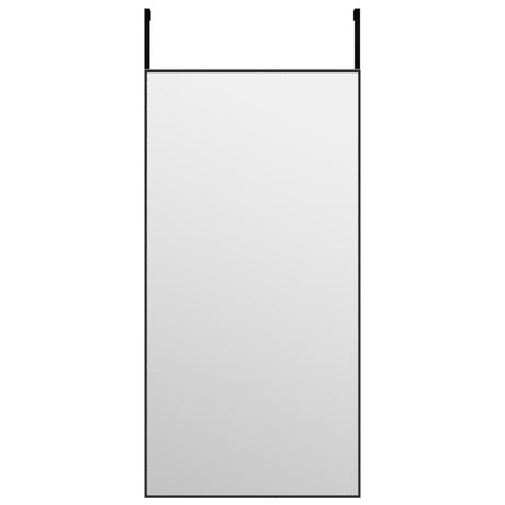 Vidaxl deurspiegel 40x80 cm glas en aluminium zwart