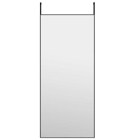 Vidaxl deurspiegel 40x100 cm glas en aluminium zwart