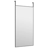 Vidaxl deurspiegel 50x100 cm glas en aluminium zwart