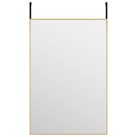 Vidaxl deurspiegel 40x60 cm glas en aluminium goudkleurig