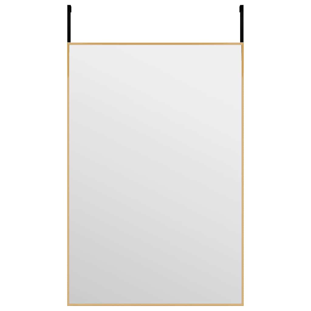 Vidaxl deurspiegel 40x60 cm glas en aluminium goudkleurig