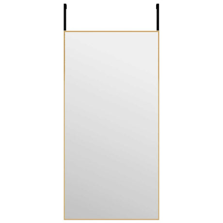 Vidaxl deurspiegel 40x80 cm glas en aluminium goudkleurig
