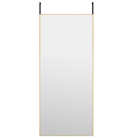 Vidaxl deurspiegel 40x100 cm glas en aluminium goudkleurig