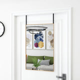 Vidaxl deurspiegel 50x80 cm glas en aluminium goudkleurig