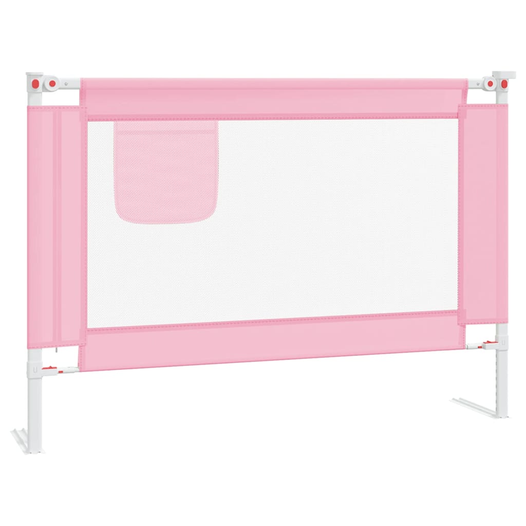 Vidaxl bedhekje peuter 90x25 cm stof roze