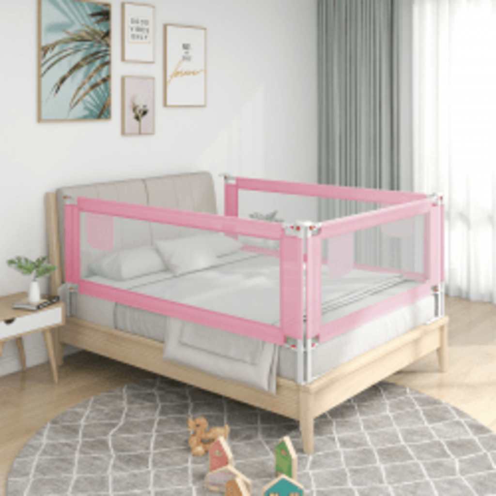 Gráfico de cama Vidaxl niño 140x25 cm de tela rosa