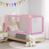 Vidaxl bedhekje peuter 150x25 cm stof roze
