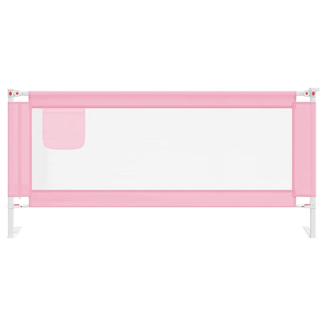 Vidaxl bedhekje peuter 200x25 cm stof roze