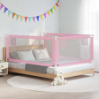 Vidaxl bedhekje peuter 200x25 cm stof roze