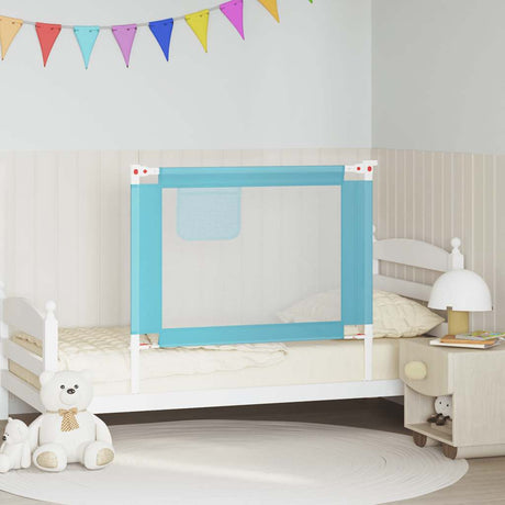 Vidaxl bedhekje peuter 100x25 cm stof blauw