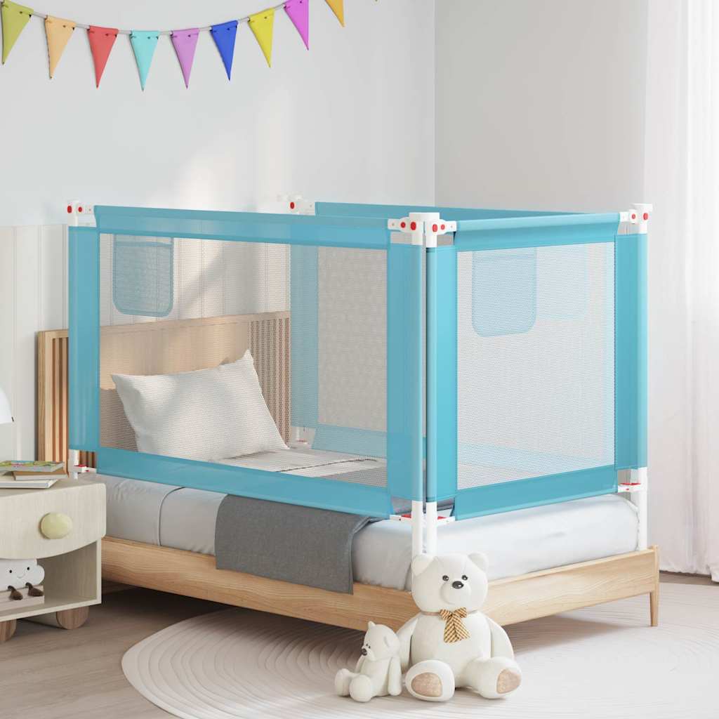Vidaxl bedhekje peuter 140x25 cm stof blauw