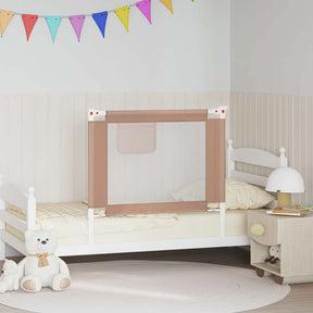 Vidaxl bedhekje peuter 90x25 cm stof taupe