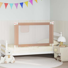 Vidaxl bedhekje peuter 120x25 cm stof taupe