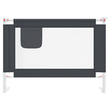 Vidaxl bedhekje peuter 90x25 cm stof donkergrijs