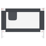 Vidaxl bedhekje peuter 100x25 cm stof donkergrijs