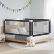 Vidaxl bedhekje peuter 190x25 cm stof donkergrijs