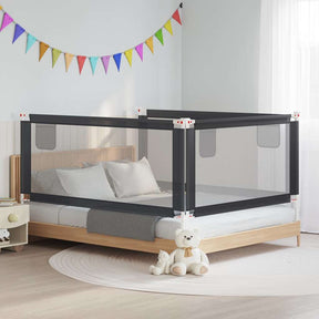 Vidaxl bedhekje peuter 190x25 cm stof donkergrijs