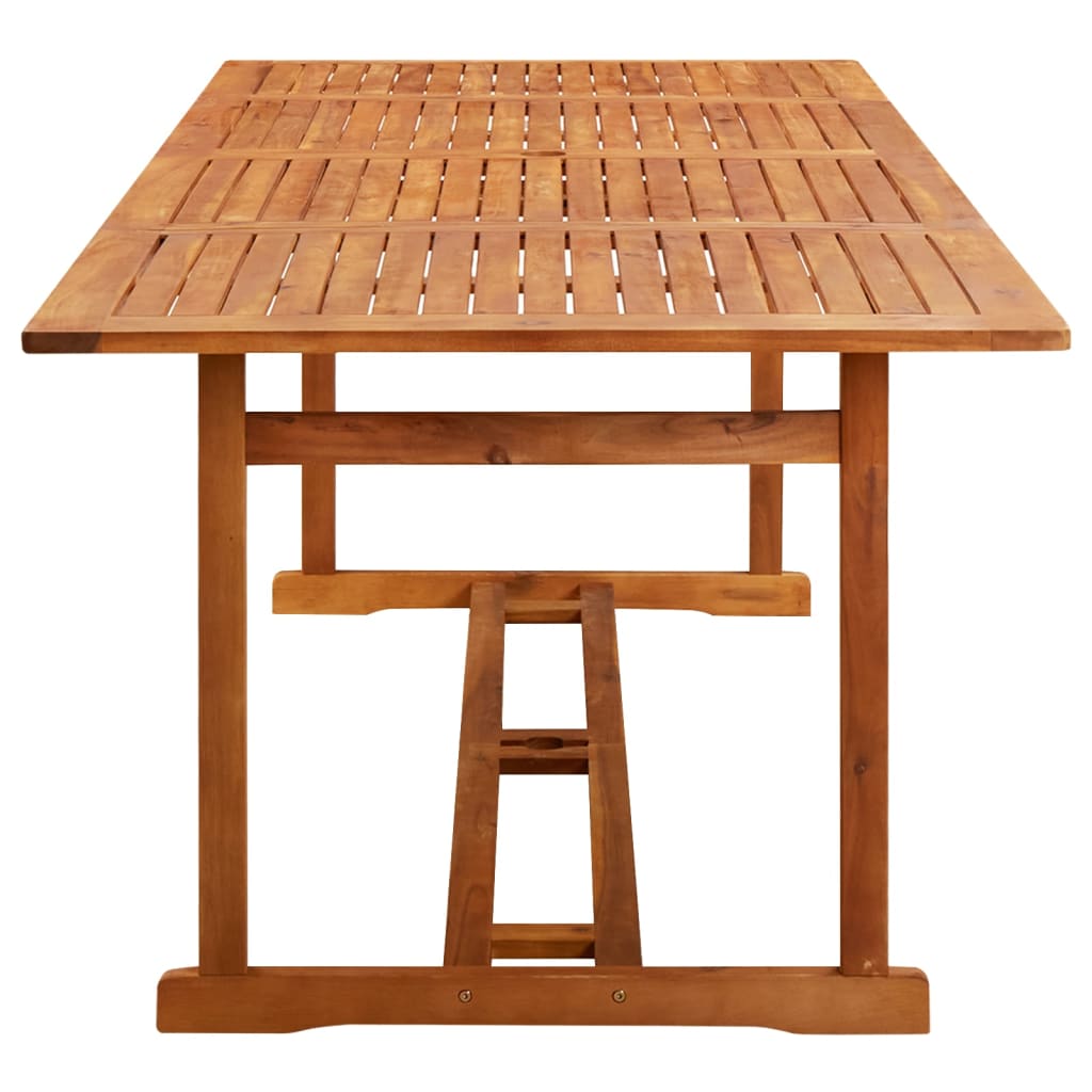 Vidaxl tuintafel 220x90x75 cm massief acaciahout