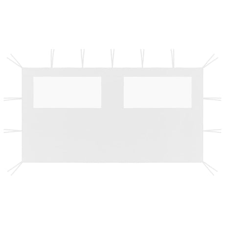 Vidaxl prieelzijwand met ramen 4x2 m wit