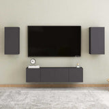 Vidaxl tv-meubels 2 st 30,5x30x60 cm bewerkt hout grijs