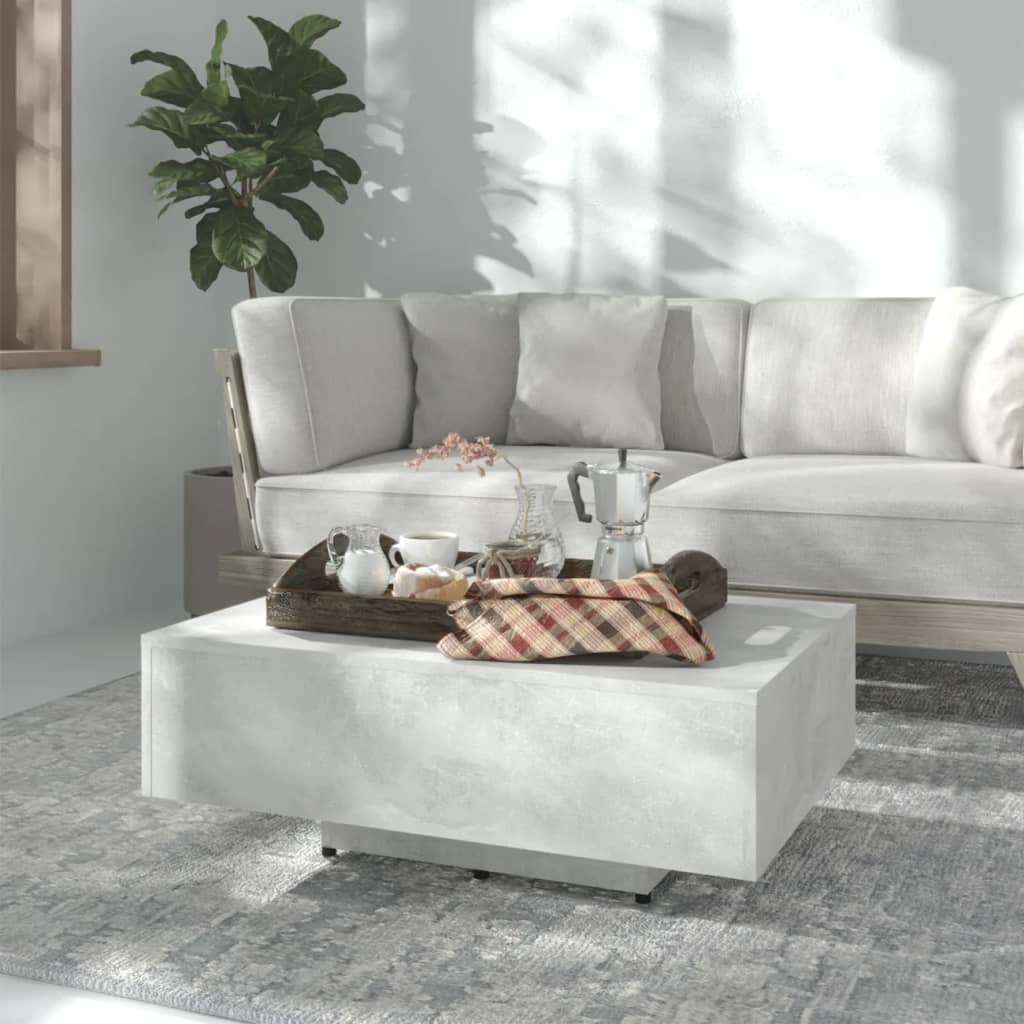 Vidaxl salontafel 85x55x31 cm bewerkt hout betongrijs