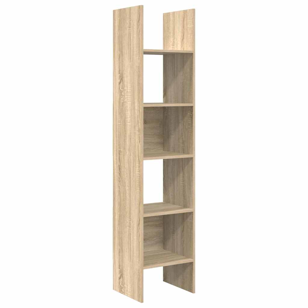 Vidaxl boekenkast 40x35x180 cm bewerkt hout sonoma eikenkleurig