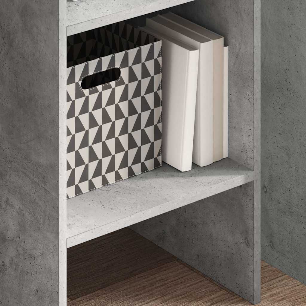 Vidaxl boekenkast 40x35x180 cm bewerkt hout betongrijs