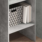 Vidaxl boekenkast 40x35x180 cm bewerkt hout betongrijs