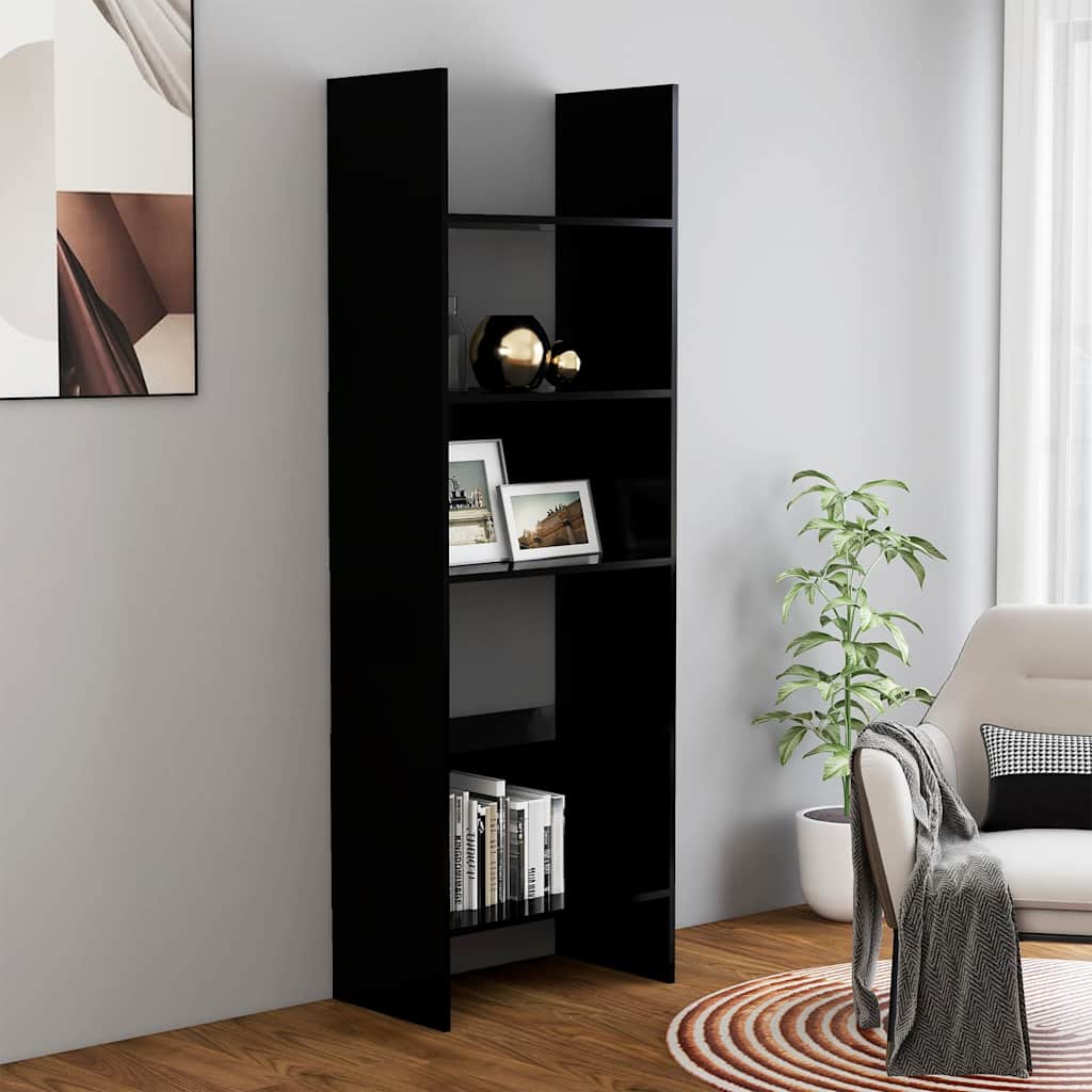 Vidaxl boekenkast 60x35x180 cm bewerkt hout zwart