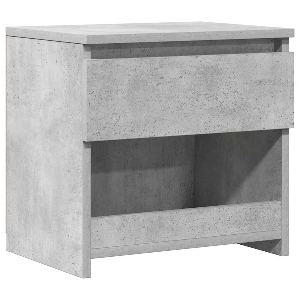 Vidaxl nachtkastje 40x30x39 cm bewerkt hout betongrijs