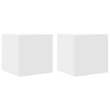 Vidaxl tv-wandmeubelen 2 st 30,5x30x30 cm wit