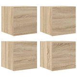 Vidaxl tv-wandmeubelen 4 st 30,5x30x30 cm sonoma eikenkleurig
