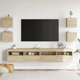 Vidaxl tv-wandmeubelen 4 st 30,5x30x30 cm sonoma eikenkleurig