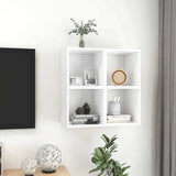 Vidaxl wandkasten 4 st 37x37x37 cm bewerkt hout wit