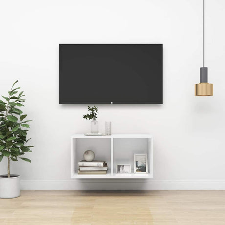 Vidaxl tv-wandmeubel 37x37x72 cm bewerkt hout wit