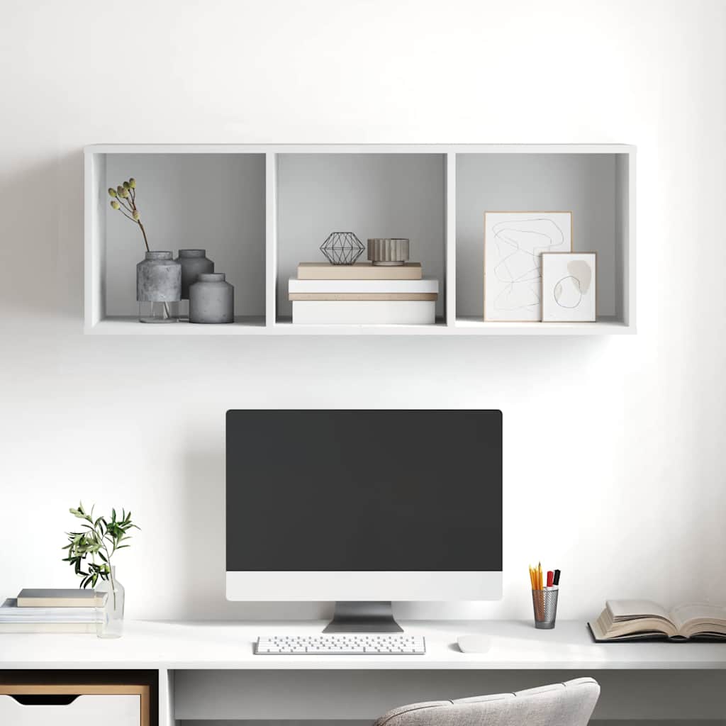 Vidaxl tv-wandmeubel 37x37x107 cm bewerkt hout wit