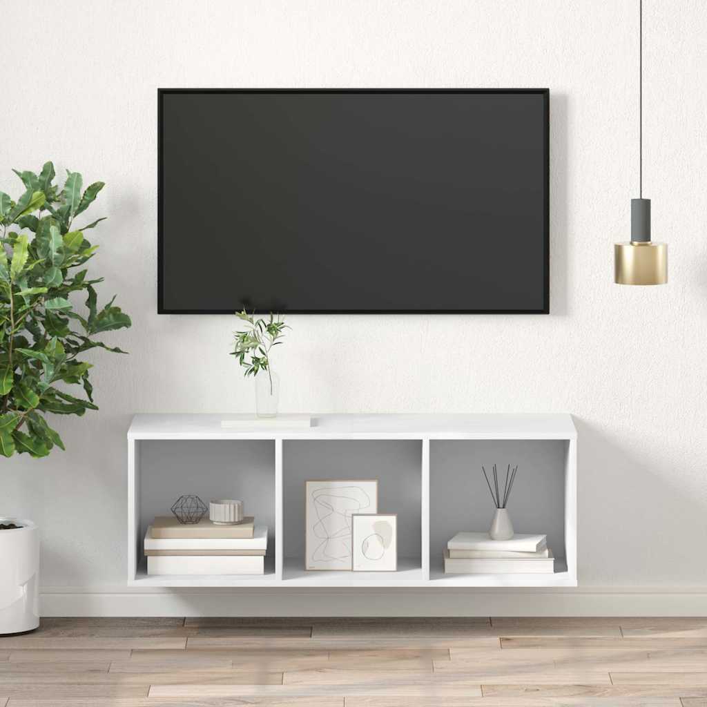 Vidaxl tv-wandmeubel 37x37x107 cm bewerkt hout wit