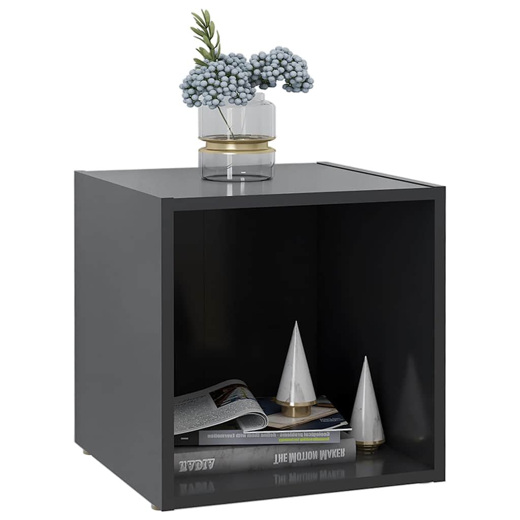 Vidaxl tv-meubelen 2 st 37x35x37 cm bewerkt hout grijs