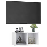 Vidaxl tv-meubel 72x35x36,5 cm bewerkt hout wit