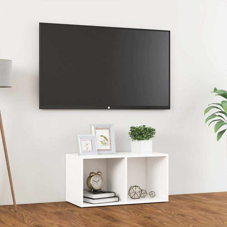 Vidaxl tv-meubel 72x35x36,5 cm bewerkt hout wit