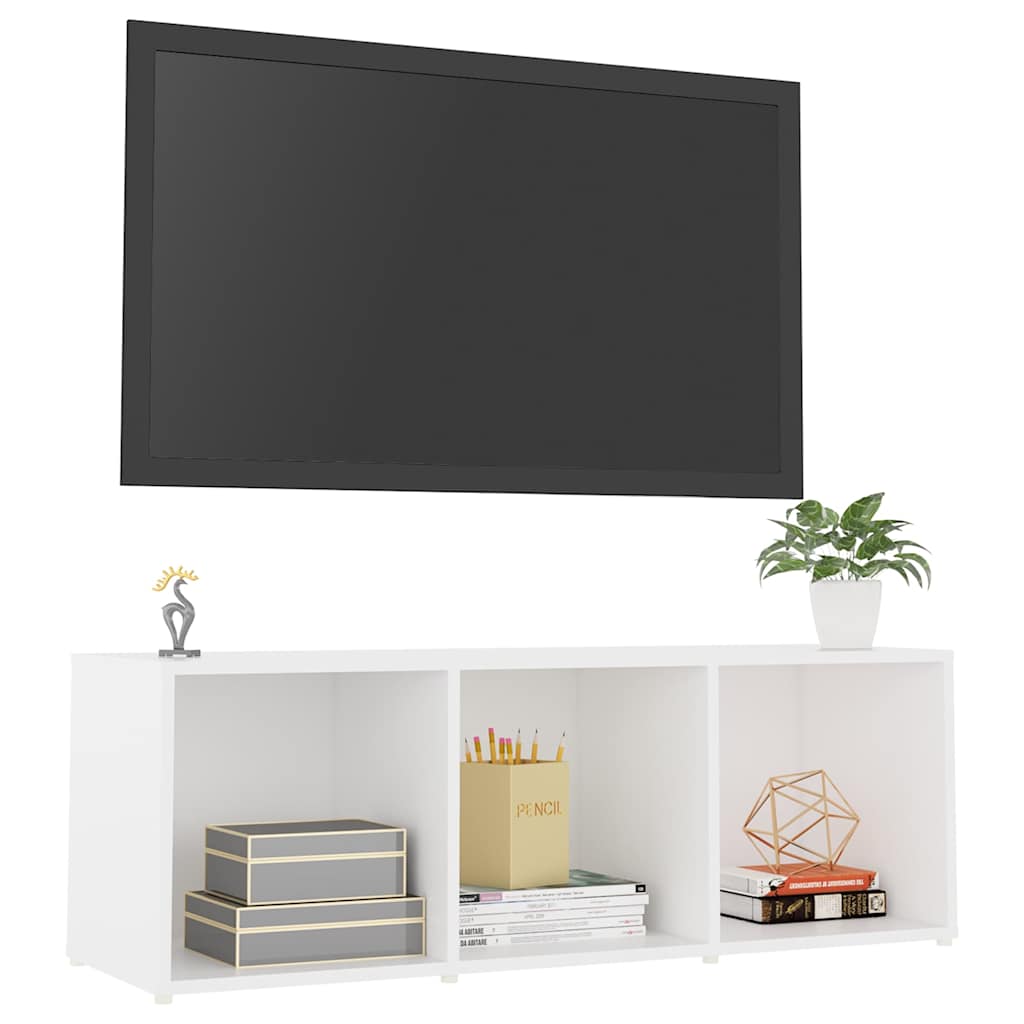Vidaxl tv-meubel 107x35x37 cm bewerkt hout wit