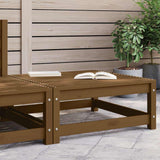 Vidaxl tuinvoetenbank 70x70x30 cm massief grenenhout honingbruin