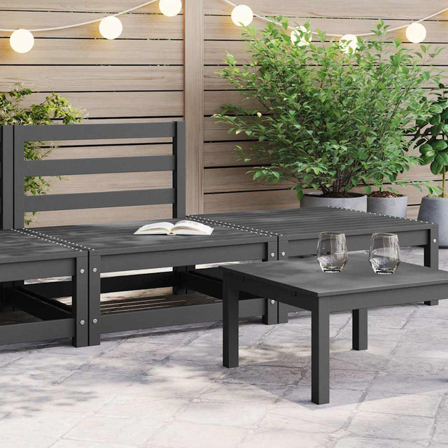 Vidaxl 2-delige loungeset massief grenenhout grijs