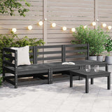 Vidaxl 3-delige loungeset massief grenenhout grijs