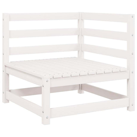Vidaxl 2-delige loungeset met kussens massief grenenhout wit