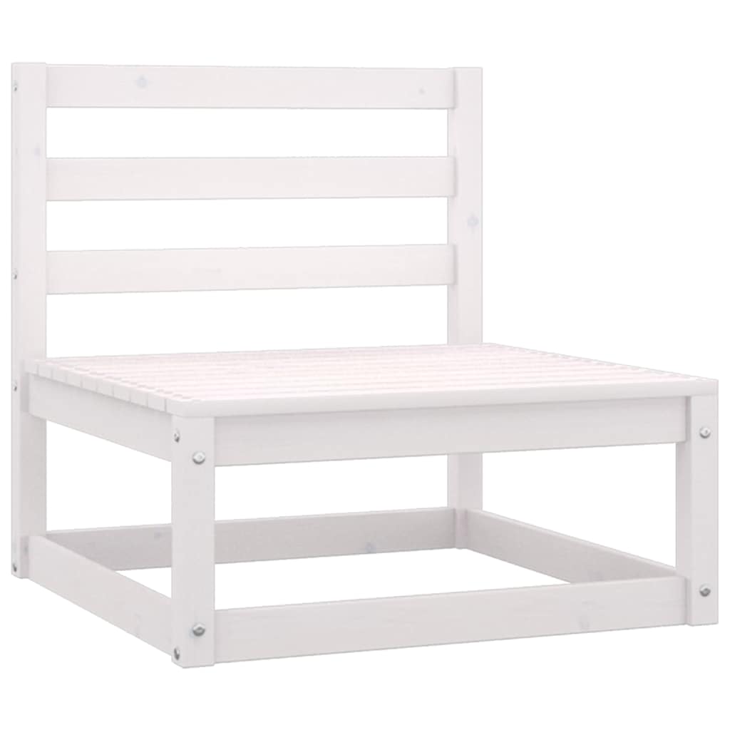 Vidaxl 2-delige loungeset met kussens massief grenenhout wit