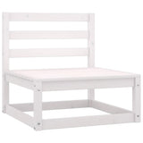 Vidaxl 2-delige loungeset met kussens massief grenenhout wit