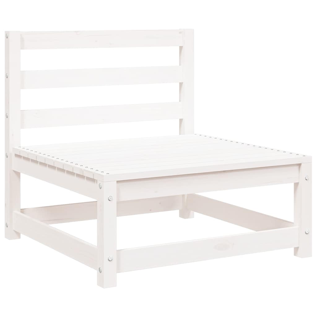 Vidaxl 2-delige loungeset met kussens massief grenenhout wit