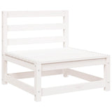 Vidaxl 2-delige loungeset met kussens massief grenenhout wit