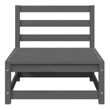 Vidaxl 2-delige loungeset met kussens massief grenenhout grijs